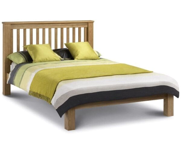 Amsterdam King Size Low Foot End Solid Oak Wooden Bed Frame 5ft Happy Beds 2