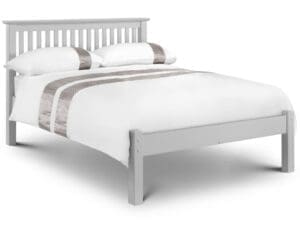 Barcelona - Double - Low Foot End Bed - Grey - Wood - 4ft6 - Happy Beds
