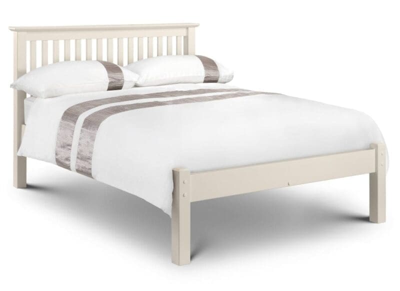 Barcelona - Single - White Finish Solid Pine Wooden Bed Frame - Single - Happy Beds