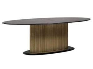 Brass Plated Colosseum Oval Dining Table
