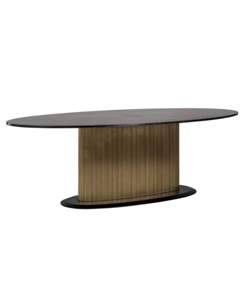 Brass Plated Colosseum Oval Dining Table