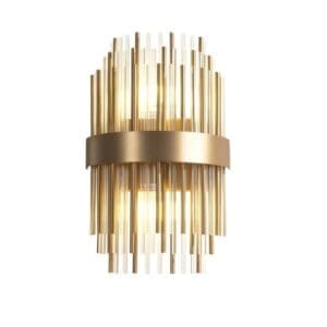 Brushed Antique Brass Wall Lamp