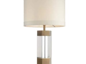 Crystal & Brass Table Lamp