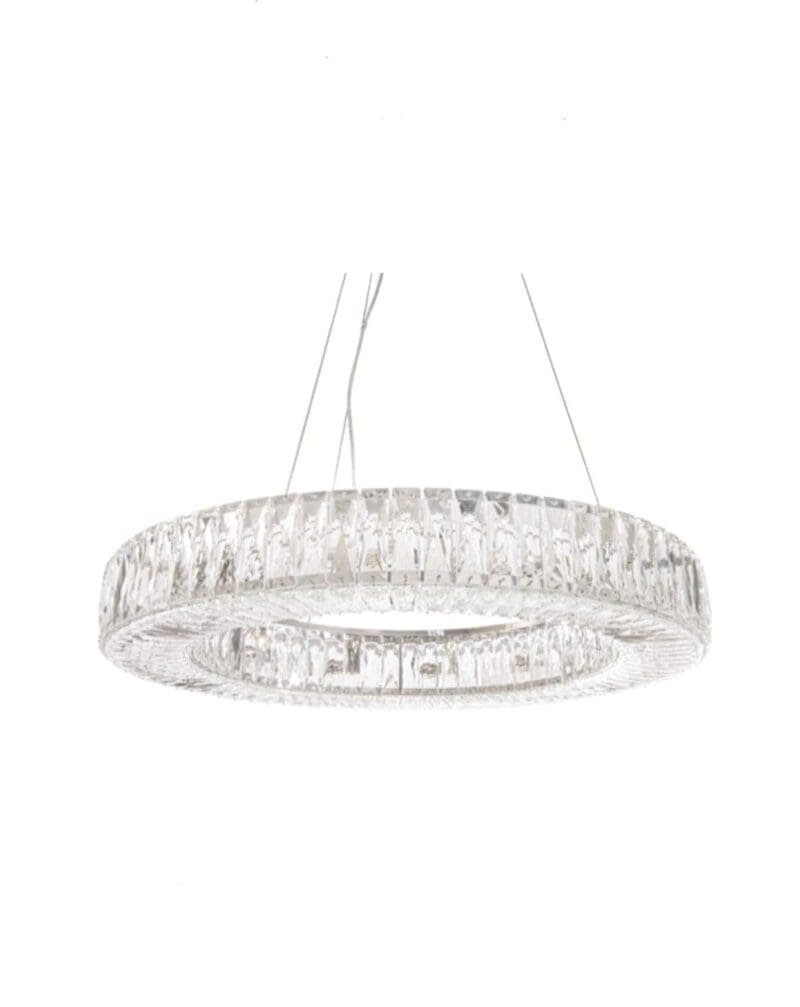 Crystal Nickel Chandelier