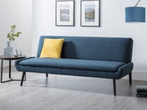 Gaudi - Linen 3 Seater Sofa Bed - Blue - Linen - Happy Beds