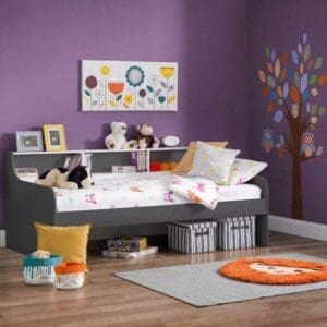 Grace - Single - Day Bed - Grey - Wood - 3ft - Happy Beds