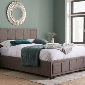 Hannover - King Size - Grey - Fabric - 5ft - Happy Beds