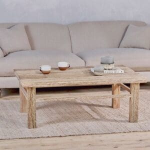 Nkuku Ibo Reclaimed Wood Coffee Table | Tables | Natural