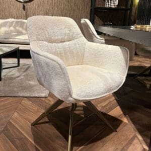 Luxury Chenille Swivel Armchair