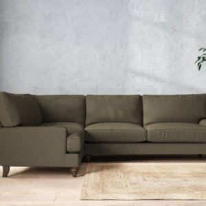 Nkuku Marri Left Hand Corner Sofa | Make To Order | Grand | Recycled Cotton Fatigue