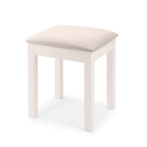 Maine - Dressing Table Stool - White - Wooden - Happy Beds