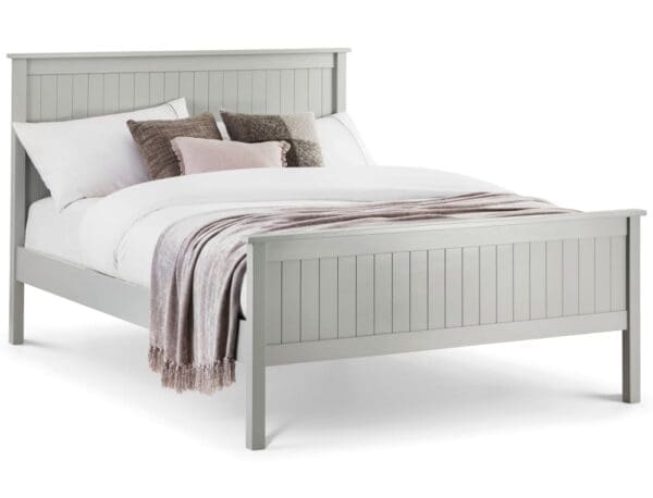 Maine Single Light Grey Wooden 3ft Happy Beds 2