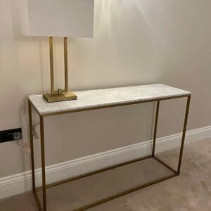 Marble Brass Console Table