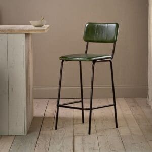 Nkuku Ukari Counter Dining Chair | Dining Chairs Stools & Benches | Rich Green