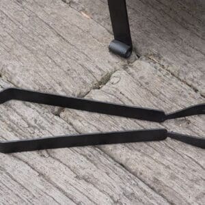 Nkuku Vemu Iron Fire Pit Tongs | Outdoor Living | Black