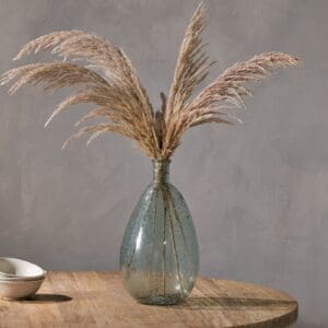 Nkuku Virya Recycled Glass Vase | Vases & Planters | Pale Blue