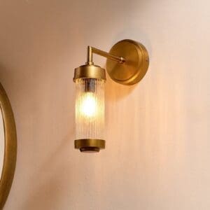 Nkuku Akurdi Bathroom Single Wall Lamp | Lights | Clear