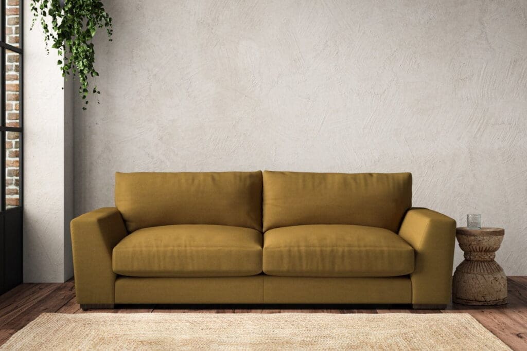 nkuku guddu large sofa recycled cotton ochre 5055672439912 33156541907120