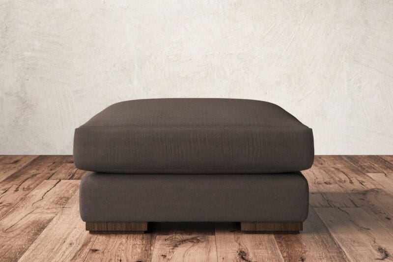 nkuku guddu medium footstool recycled cotton mocha 5055672440130 33156603150512