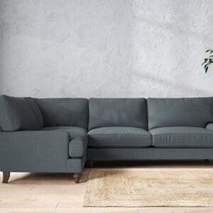 Nkuku Marri Left Hand Corner Sofa | Make To Order | Grand | Brera Linen Dusk