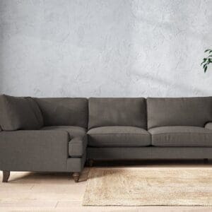 Nkuku Marri Left Hand Corner Sofa | Make To Order | Grand | Brera Linen Granite