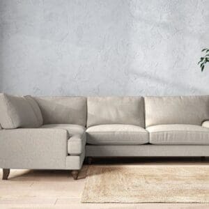 Nkuku Marri Left Hand Corner Sofa | Make To Order | Grand | Brera Linen Natural