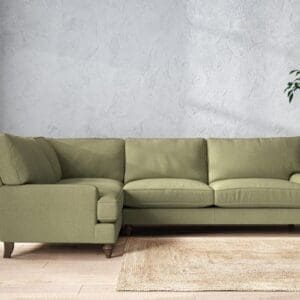 Nkuku Marri Left Hand Corner Sofa | Make To Order | Grand | Brera Linen Sage