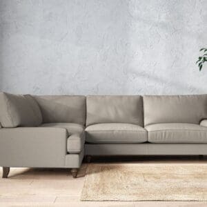 Nkuku Marri Left Hand Corner Sofa | Make To Order | Grand | Recycled Cotton Flax