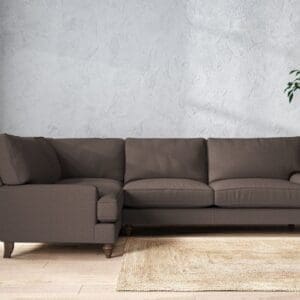 Nkuku Marri Left Hand Corner Sofa | Make To Order | Grand | Recycled Cotton Mocha