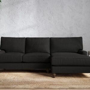 Nkuku Marri Right Hand Chaise Sofa | Make To Order | Large | Brera Linen Charcoal