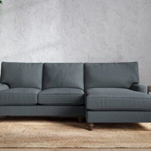 Nkuku Marri Right Hand Chaise Sofa | Make To Order | Large | Brera Linen Dusk