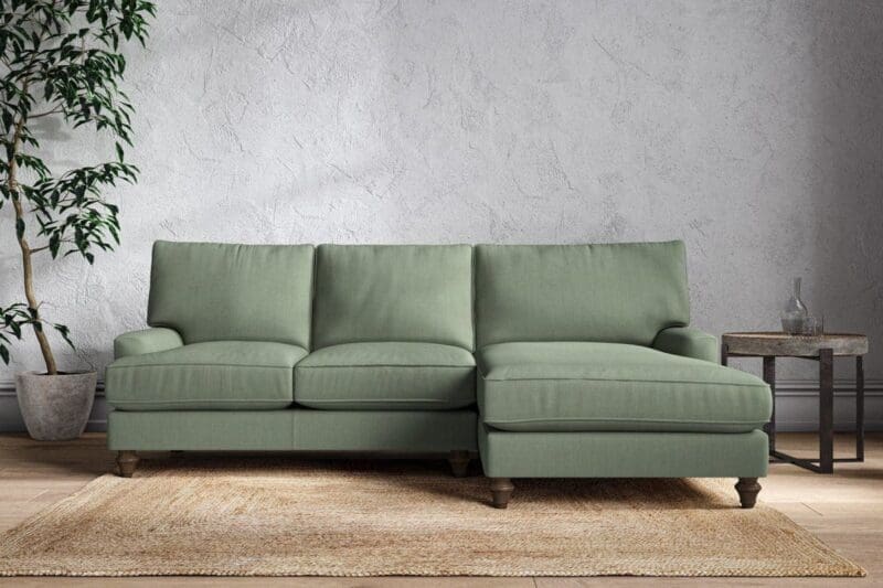 nkuku marri large right hand chaise sofa brera linen jade 5055672434795 33162780803248