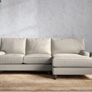 Nkuku Marri Right Hand Chaise Sofa | Make To Order | Large | Brera Linen Natural