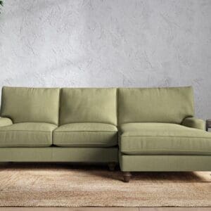 Nkuku Marri Right Hand Chaise Sofa | Make To Order | Large | Brera Linen Sage