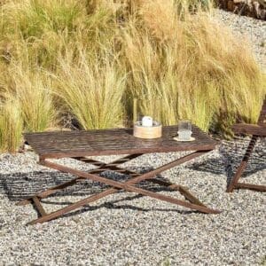 Nkuku Odee Outdoor Coffee Table | Outdoor Living | Brown | 40 x 100 x 50 cm