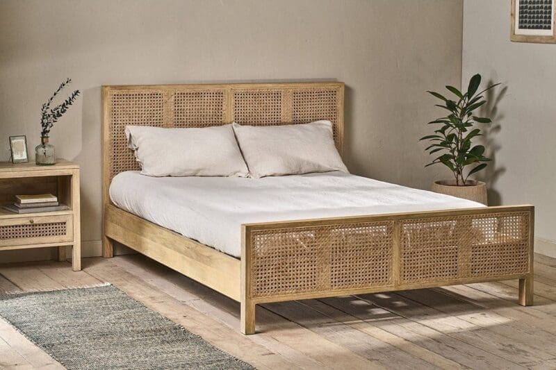 nkuku saharsa cane mango wood bed 5055672416593 31981243596976