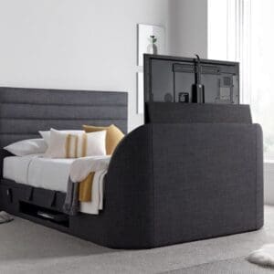 Appleby - Double - Ottoman Storage Bed - Slate Grey - 4ft6 - Happy Beds