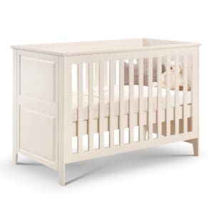 Cameo - Cotbed - White - Wooden - Adjustable Height and Length - Happy Beds