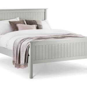 Maine - Double -Light Grey - Wooden - 4ft6 - Happy Beds
