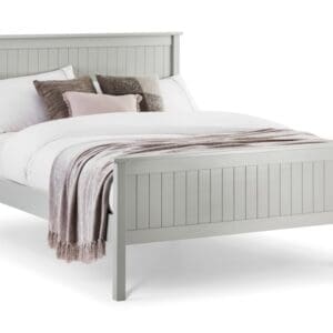 Maine - King Size - Light Grey - Wooden - 5ft - Happy Beds
