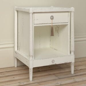 Willis and Gambier Atelier - 1 Drawer Bedside Table - White - Wood - Happy Beds