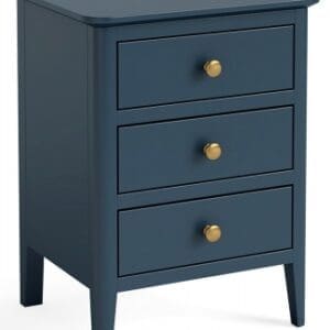 Harrogate Blue Bedside Cabinet - 3 Drawers