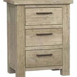 Fjord Scandinavian Style Rustic Pine Bedside Cabinet