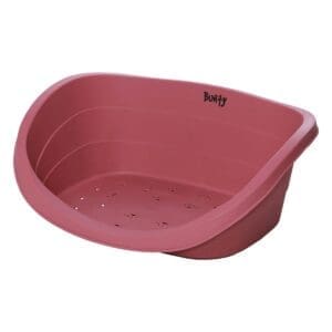 Bunty Armadillo Small Plastic Dog Bed - Pink