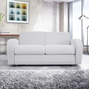 Jay-be Retro  2 Seater Sofa Bed With Deep Sprung Mattress Dove