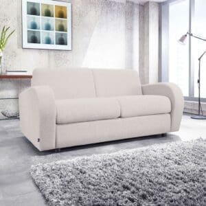 Jay-be Retro  2 Seater Sofa Bed With Deep Sprung Mattress Mink