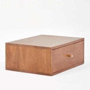 Fishe & Lilly Scandinavian Walnut Una Floating Bedside Table