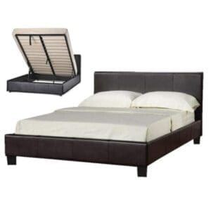 SleepOn Austin Single Ottoman Storage Bed Black