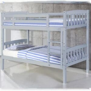 Aeryn Wooden Single Bunk Bed In Grey