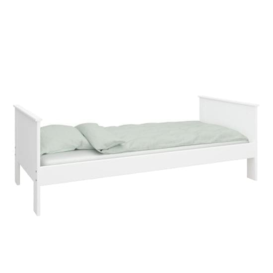 albia wooden single bed white